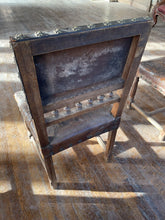 Load image into Gallery viewer, 3 Antique 19th Century Spanish Renaissance Leather & Walnut Chairs, Brass Studs