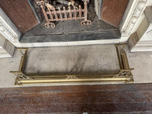 Load image into Gallery viewer, c1905 Antique Neo-Classical Brass Fire Fender Hearth Fire Guard