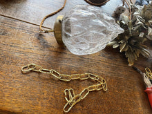 Load image into Gallery viewer, Antique French Glass "Acorn" Pendant Light