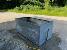 Load image into Gallery viewer, Huge Galvanised 19th Century Riveted Water Tank / Planter, From Stately Home