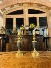 Load image into Gallery viewer, Vintage Pair Of Solid Brass Table Lamps, By ‘Einor Backstrom’ Of Sweden