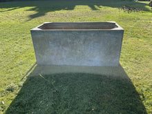 Load image into Gallery viewer, Huge Galvanised 19th Century Riveted Water Tank / Planter, From Stately Home