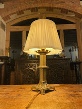 Load image into Gallery viewer, 19th Century Gothic Bronze Table Lamp, Pugin Style (pair Available)