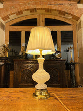 Load image into Gallery viewer, Murano Latticino Ribbon Glass Table Lamp By ‘Dino Martens’ Mid Century