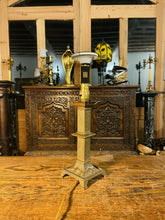 Load image into Gallery viewer, 19th Century Gothic Bronze Table Lamp, Pugin Style (pair Available)