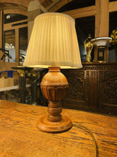 Load image into Gallery viewer, Antique Jacobean Style Hand Carved Oak Table Lamp