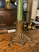 Load image into Gallery viewer, A WILLIAM IV ROCOCO REVIVAL PALMER PATENT CANDLE LAMP, CIRCA 1830
