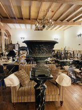 Load image into Gallery viewer, Large 19th Century Solid Bronze, Neo-Classical Urn, Greek Putti Frieze