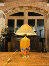 Load image into Gallery viewer, Vintage Murano Glass Table Lamp With Gold Plated Fittings