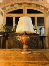 Load image into Gallery viewer, Antique Jacobean Style Hand Carved Oak Table Lamp