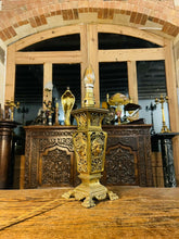 Load image into Gallery viewer, Antique Louis XVI Gilded Brass Table Lamp,