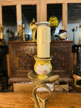 Load image into Gallery viewer, Antique Louis XVI Style Bronze And Porcelain Table Lamp, Sevres Style