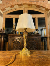 Load image into Gallery viewer, 19th Century Gilded Bronze Rococo Table Lamp, Antique French