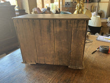 Load image into Gallery viewer, Antique Pine Tabletop Storage Chest of Drawers, Cabinet, Desktop, Original Paint