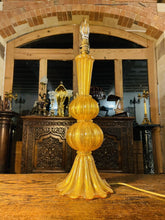 Load image into Gallery viewer, Murano Glass Lamp Real Gold by ‘Marbro Company’, Seguso Vetri d’Art, MCM
