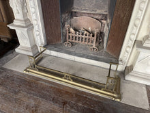 Load image into Gallery viewer, c1905 Antique Neo-Classical Brass Fire Fender Hearth Fire Guard