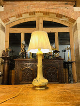 Load image into Gallery viewer, Japanese Brass Dragon Table Lamp, Meiji Period