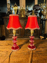 Load image into Gallery viewer, Vintage Murano ‘Barovier & Toso’ Pair of Table Lamps, Venetian Glass Lighting