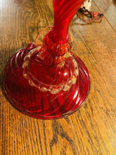 Load image into Gallery viewer, Large Handblown Murano Glass Candleabra Table Lamp By ‘Barovier & Toso’
