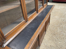 Load image into Gallery viewer, Antique English Oak Library Bookcase, Arts & Crafts Style