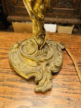 Load image into Gallery viewer, LOUIS XV STYLE GILT BRONZE ROCOCO CANDELABRA TABLE LAMP, C 1860
