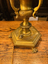 Load image into Gallery viewer, Antique Bronze 3 Branch Table Lamp, Georgian Style ‘Knole’ Candelabra, Rewired
