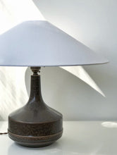 Load image into Gallery viewer, Mid-Century Brown Ceramic Table Lamp by Désirée Stentøj, 1960s MCM