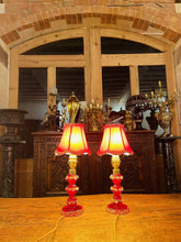 Load image into Gallery viewer, Vintage Murano ‘Barovier & Toso’ Pair of Table Lamps, Venetian Glass Lighting