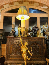 Load image into Gallery viewer, Antique 19th Century Cherub ‘Eros’ Solid Bronze Table Lamp