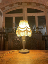 Load image into Gallery viewer, Antique Hand Beaten Pewter Arts & Crafts Table Lamp, Rewired