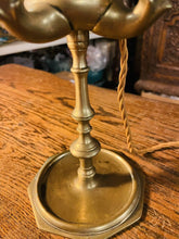 Load image into Gallery viewer, Antique 4 Arm Bouilotte Lamp, Solid Brass, Early 20th Century