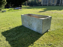 Load image into Gallery viewer, Huge Galvanised 19th Century Riveted Water Tank / Planter, From Stately Home
