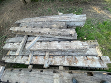Load image into Gallery viewer, Reclaimed Victorian Yellow Pine Beams, 13.5”X13.5”, 16ft Long, 170 Years Old