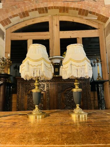 Vintage Pair Of Solid Brass Table Lamps, By ‘Einor Backstrom’ Of Sweden