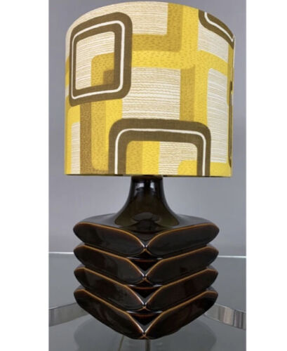 Rare Cari Zalloni Designer Iconic Facette Table Lamp For German ‘Steuler’, Brown