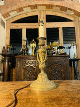 Load image into Gallery viewer, Antique 19th Century Bronze Table Lamp, Louis XVI Style
