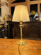 Load image into Gallery viewer, Antique Signed Gilded Bronze French Empire Style Table Lamp, Rewired
