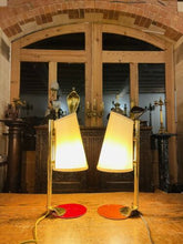 Load image into Gallery viewer, Pair Of Mid Century Gold Plated Spanish Table Lamps, By ‘Milan’
