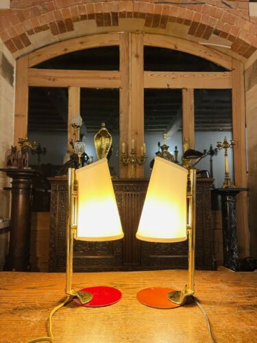 Pair Of Mid Century Gold Plated Spanish Table Lamps, By ‘Milan’