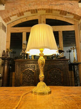 Load image into Gallery viewer, 19th Century Gilded Bronze Rococo Table Lamp, Antique French
