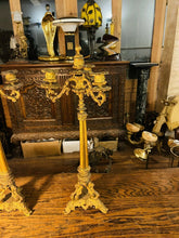 Load image into Gallery viewer, Pair Of Charles X Ormolu Gilded Bronze Candleabra, Circa 1840
