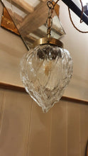 Load image into Gallery viewer, Antique French Glass &quot;Acorn&quot; Pendant Light
