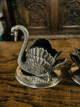 Load image into Gallery viewer, Pair Of Antique English Silver Plated Swans
