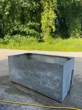 Load image into Gallery viewer, Large Galvanised Vintage Riveted Water Tank / Planter
