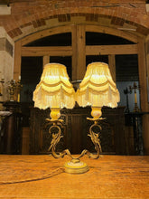 Load image into Gallery viewer, Antique Louis XVI Style Bronze And Porcelain Table Lamp, Sevres Style
