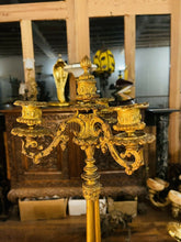 Load image into Gallery viewer, Pair Of Charles X Ormolu Gilded Bronze Candleabra, Circa 1840
