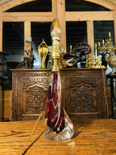 Load image into Gallery viewer, 1950s Flavio Poli Seguso &#39;Sommerso&#39; Table Lamp, Murano Italy, MCM
