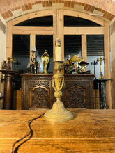 Load image into Gallery viewer, Antique 19th Century Bronze Table Lamp, Louis XVI Style
