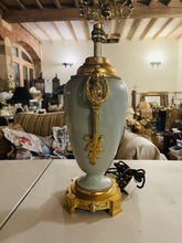 Load image into Gallery viewer, 19th Century ‘Sevres’ Celadon Pate Sur Pate Porcelain Table Lamp, Bronze
