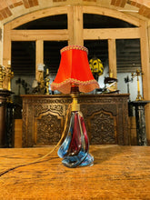 Load image into Gallery viewer, Vintage Mid-century Murano Sommerso Table Lamp
